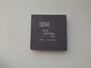 IBM Blue Lightning DX2 486-V266GA 486DX2-66 vintage CPU GOLD - Picture 1 of 2