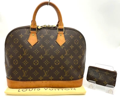 Louis Vuitton Monograma Alma PM M51130 Bolso de Mano con Bolsa para el Polvo/Estuche para Llaves Set2 NS110066 Foto 1 de 4