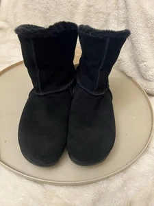 Skechers Tone Ups Damen Rhythmic schwarz Wildleder Kunstfell Bündchen Y2K Gr. 8 38 - Bild 1 von 6