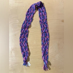 Multicolor Crochet Skinny Scarf (OT) - Picture 1 of 9