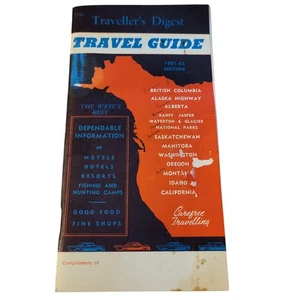 Vintage 1961-62 Travellers Digest Travel Guide Book Western USA - Bild 1 von 11