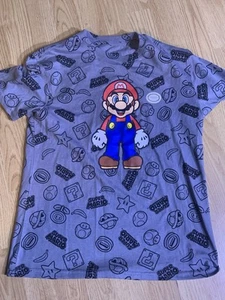 Super Mario Nintendo 2022 Short Sleeve Graphic T-Shirt Size Kids Medium - Picture 1 of 5