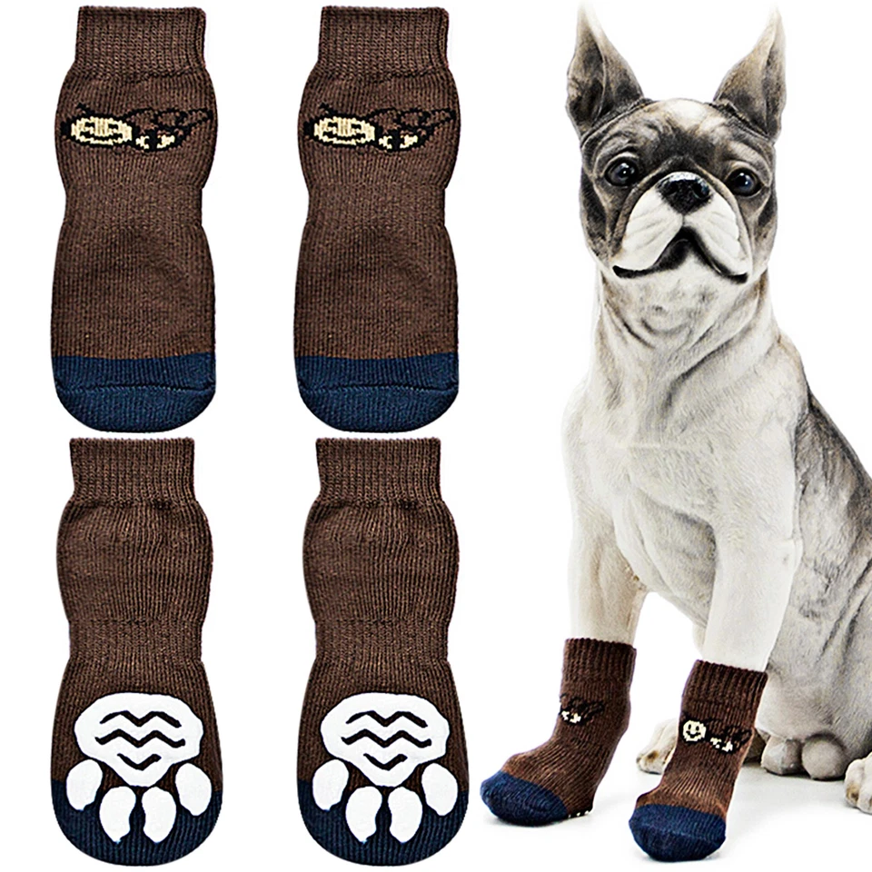 Dog Socks Traction Control Anti-Slip for Hardwood Floor Indoor Wear, Paw Protect - Image 1 of 4