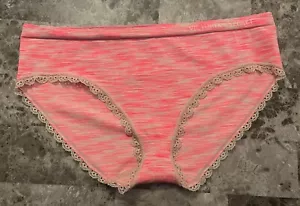 NWT VICTORIA'S SECRET XL BEIGE NUDE MARL LACE SEAMLESS RARE HIPHUGGER PANTIES - Picture 1 of 3
