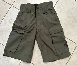 Boy Scouts of America BSA Uniform Cargo Youth SMALL Green Nylon Shorts - Picture 1 of 3