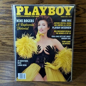 Vintage Playboy Magazine March 1993 Vol. 40, No. 03 – Mimi Rogers – Bag & Board - Imagen 1 de 15