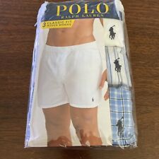 Polo Ralph Lauren Men's Xl Classic Boxers 3 Pair Pack Woven Boxer Shorts Multi