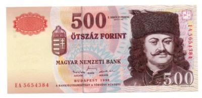 Hungary 500 forint 1998 / P-179a / aUNC-UNC - Image 1 of 2