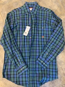 Wrangler Men’s 20X Button Western Plaid Shirt NWT Size S - Picture 1 of 5