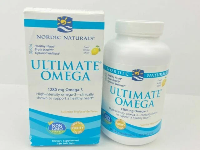 Nordic Naturals Ultimate Omega Lemon 1280mg Softgels - 120 Count