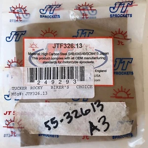 JT SPROCKETS MOTORCYCLE JTF326.13 HIGH CARBON STEEL = HONDA CR125R 87-03 - Bild 1 von 1