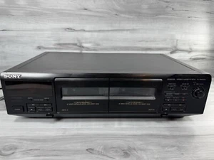 SONY TC-WR350Z Stereo Duel Cassette Deck - Tested and Works No Remote - Picture 1 of 5