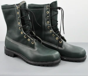 Men's VTG NOS 1960s Dark Green Watershed Walker Lace Up Hunting Boots Sz 9 60s - Picture 1 of 12