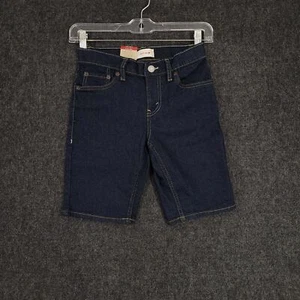 Levis 511 Shorts Boys 8 Slim Blue Casual Stretch Denim Pants Logo Youth 25x8 - Picture 1 of 13