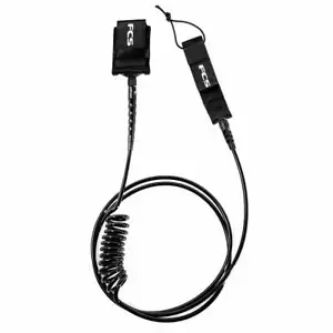 FCS SUP Regular Ankle Surf Leash - 10' - Black - Picture 1 of 1