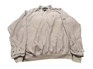Zero Restriction Golf Outerwear Jacket Pullover Microfiber Cream USA Men's XL - Picture 1 of 13