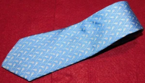 BOY'S VINEYARD VINES MADE IN U.S.A. BLUE/LIGHT BLUE/RED LACROSSE THEME TIE. - Picture 1 of 3