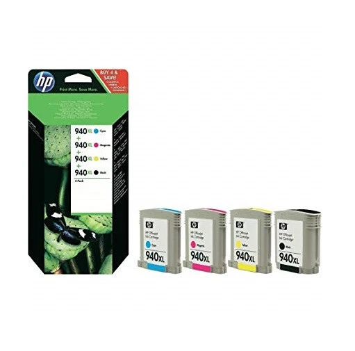 Original HP 940XL Set MultiPack Office Jet OfficeJet Pro 8000 8500 BK-C-M-Y o.V. - Bild 1 von 2