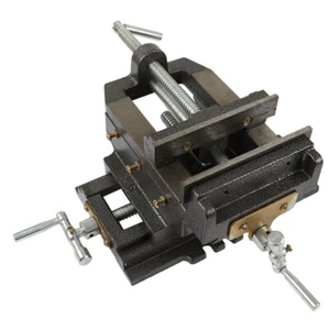 6" CROSS DRILL PRESS Vise X-Y Clamp Heavy Duty Machine Slide Metal Milling 2 Way - Picture 1 of 22