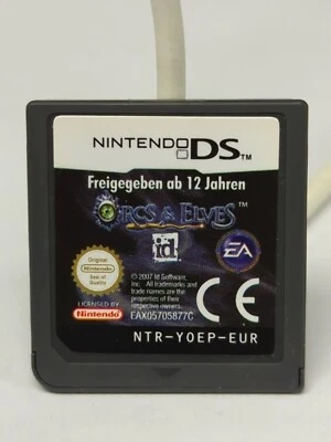 Cartucho Orcs and Elves (Nintendo DS, 2007) solo probado, versión Euro Foto 1 de 4