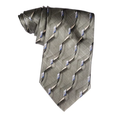 Corbata Alexander Julian Colores Diamante Geométrica Seda Verde Para Hombre Negocios Preppy Foto 1 de 4