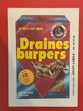 1979 Fleer Crazy Labels Draines Burpers / V-8 Juice
