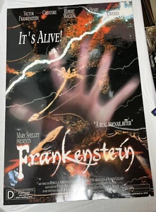 Seltenes Mary Shelley Frankenstein Bibliothek Poster 2005 LAMINIERT Teacher’s Discovery - Bild 1 von 5