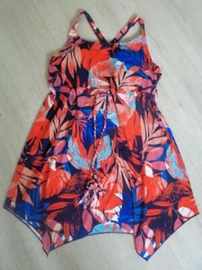 NEW DENIM & CO Swimsuit / Dress - Floral Print Choice of Size - Picture 1 of 1