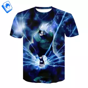 T-Shirt Cartoon maniche corte da Uomo Naruto Kakashi Hatake Hatake Kakashi - Bild 1 von 4
