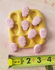 Totenkopfform Schokoladenform Resinform Resin Tag der Totenform Cupcakeform - Bild 1 von 5