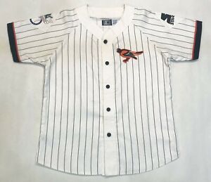 Vintage Starter MLB Baltimore Orioles Pinstripe Jersey XL Youth White Sewn