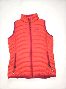 MARMOT Red Duck Down 600 Fill Puffer Vest Size Medium Outdoor Pockets EUC - Picture 1 of 17