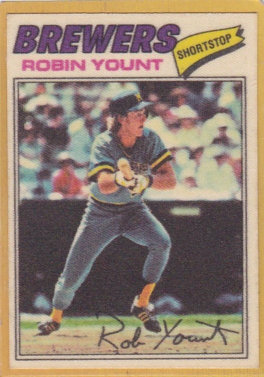1977 TOPPS BASEBALL CLOTH ROBIN YOUNT #54 BREWERS NM *A11714 - Image 1 of 1