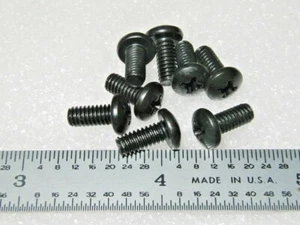 8-32 X 3/8" SCREW PAN HEAD PHILLIPS BLACK OXIDE ALLOY STEEL - 100 pcs - Picture 1 of 1