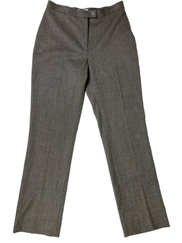 Pantaloni Moschino economici e chic grigio lana pantaloni gamba dritta business donna 10