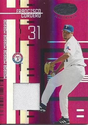 2005 Leaf Certified Materials Mirror Red Fabric F Cordero 92 Rangers 173/250 - Image 1 of 2