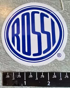 Calcomanía de vinilo con logotipo de Rossi Circle azul/blanco armas de fuego calcomanía shot show - Imagen 1 de 1