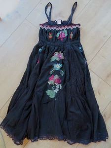 Nolita Kleid Empire schwarz Stickerei Folklore Mexiko Gr. 36 /38 IT44 - Bild 1 von 6