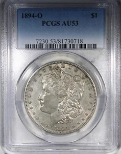 1894-O Morgan Dollar PCGS AU53 KEY DATE $1 Circulated - Picture 1 of 4