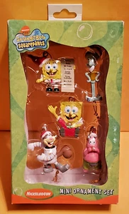 Kurt Adler "Nickeloden Spongebob Squarepants" mini ornamento natalizio set 5 pezzi - Foto 1 di 3