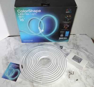 Умная светодиодная лента aura ColorShape Flex Light Smart WiFi 16 футов меняющая цвет - Изображение 1 из 4