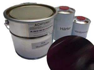 7 Liter Set 2K Autolack Dark Violett Metallic Seidenmatt Seidenglanz Trendlack - Bild 1 von 1