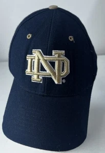 Notre Dame IRISH Hat Cap NCAA Logo ND Shamrock Sewn Zephyr Fitted Sz 7 1/2 - Picture 1 of 3