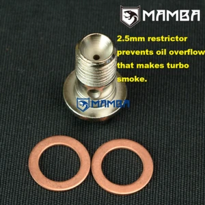 Turbo Oil Feed Banjo Bolt Mazda speed 3 / 6 w/ Restrictor no more Exhaust Smoke - Bild 1 von 3