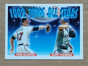 Tom Glavine/Dave Fleming 1993 Topps All Stars Baseball Card #410