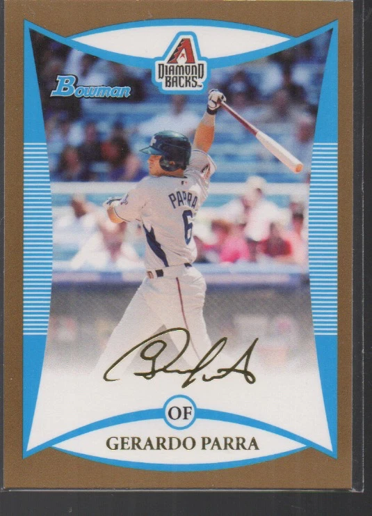 GERARDE PARRA 2008 BOWMAN  DRAFT PICKS PROSPECTS GOLD  #BDPP103 - Image 1 of 1