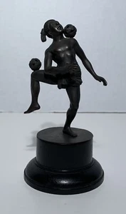 Antique MEIJI BRONZE JUGGLER SCULPTURE MAN JUGGLING JAPANESE OKIMONO - Picture 1 of 5