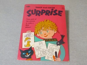 Vintage Whitman Trace and Color Book Surprise 1965 NOS - Picture 1 of 3