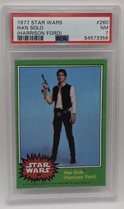 1977 Star Wars #260 Han Solo (Harrison Ford) PSA NM 7 - Picture 1 of 2
