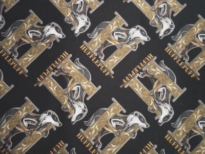 harry potter hufflepuff fun fabric 13 by 9 inch new - Image 1 of 2